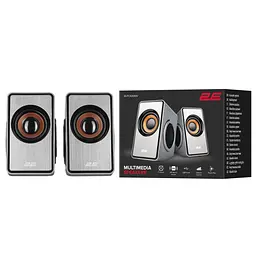 Комп'ютерні колонки 2E PCS204 Silver, 2.0, USB - мініатюра 3
