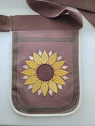 Кишенька коричнева з вишивкою Сонях, ладунка з вишивкою, гаман жіночий - мініатюра 2