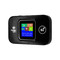 Портативний 4G/5G LTE роутер Pix-Link Mobile Router PH314-E кишеньковий Wi-Fi модем із LED дисплеєм Black (19181) - мініатюра 2