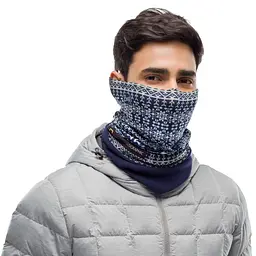 Шарф-труба Buff Polar, Kurzeme Dark Navy Синій-Білий - мініатюра 2