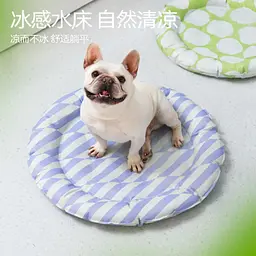 Килимок для собак, що охолоджує, GEL Pet Cooling Mat Round Purple 70х70 см - мініатюра 4