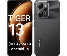 Смартфон Blackview Oscal Tiger 13 8/256Gb DS Hurricane Black NFC (6931548318750) - мініатюра 2