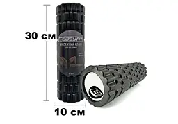 Масажний ролер EasyFit Grid Roller Mini 30 см чорний (EF-2017-BK) - мініатюра 3