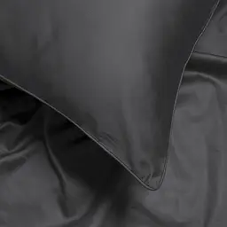 Простирадло на резинці з наволочками Penelope - Lia antrasit антрацит 200x200+50x70 (2) - мініатюра 2