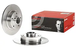 Диск гальмівний задній невентильований Renault Fluence, Megane III 08-25р Brembo (08.B369.17) - мініатюра 2