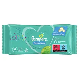 Дитячі вологі серветки Pampers Baby Fresh Clean, 52 шт.