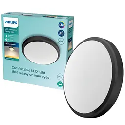 Світильник Philips Doris CL257 EC RD 6W 27K B HV IP44 06 чорний (929002665001)