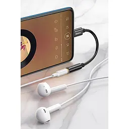 Перехідник Baseus L54 Male USB-C to 3.5mm Black (CATL54-01) [112766] - мініатюра 4