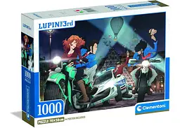 Пазл Clementoni Погоня з героями аніме Люпен 3 (Lupin III Compact Box Puzzle - 1000 pcs.), 1000 ел. (37055)