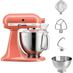 Планетарний міксер KitchenAid Artisan 4.8 л персиковий белліні (5KSM185PSEPH) - мініатюра 3