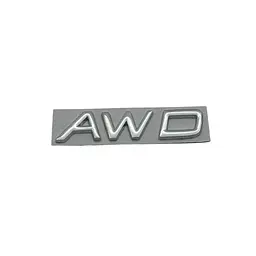 Емблема напис AWD хром 80х19 мм метал (на скотчі)