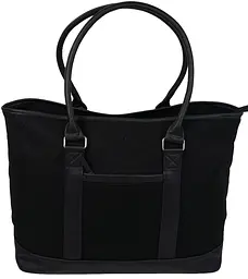 Коттонова дорожня сумка 40L Weekender чорна 55х35х24 см LS sum0028898