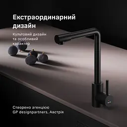 Змішувач для кухні AM.PM X-Joy S з L-виливом black F85B05022 - мініатюра 3