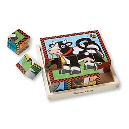 Кубики Melissa&Doug Ферма 16 елементів (MD775) - мініатюра 3