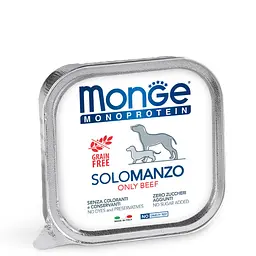 Паштет Monge Dog Solo з яловичиною для собак усіх порід 150 гр