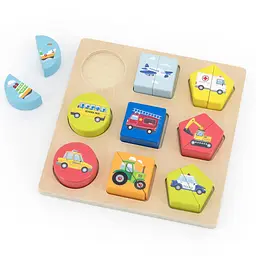 Головоломка з блоків New Classic Toys Транспорт (10462) - мініатюра 3