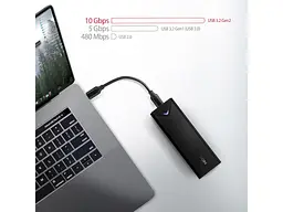 Кишеня для накопичувача AXAGON Arrow Box Black (EEM2-UB2) - мініатюра 8