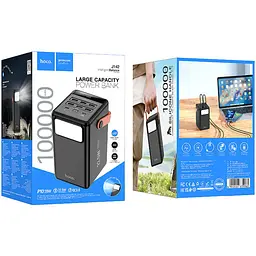 Зовнішній акумулятор Hoco Surpass J142 100000mAh 22.5W Black [131318] - мініатюра 4