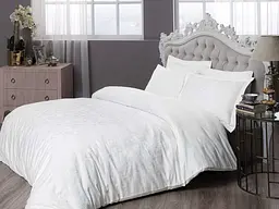 Комплект постільної білизни Brinley White Євро Tac pbe0041816 - мініатюра 1