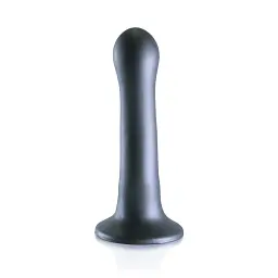 Фалоімітатор Ouch! Curvy G-Spot Dildo 7'' 17 cm (сірий) - мініатюра 2
