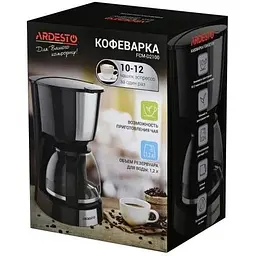 Кавоварка Ardesto FCM-D2100, Black, 900W, крапельна, резервуар 1.2 л - мініатюра 4