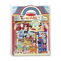 Набір для творчості Melissa & Doug Багаторазові наліпки Дім для тварин (MD19429)