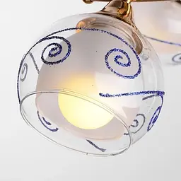 Люстра стельова Brille в спальню E14 40W G (LK-498C/3) - мініатюра 2
