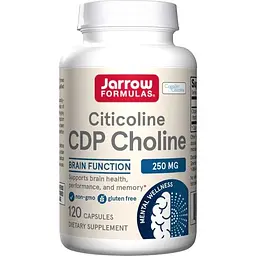 Натуральна добавка Jarrow Formulas Citicoline CDP Choline, 120 капсул
