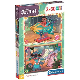  Пазл 2 в 1 Clementoni Stitch: 2 шт. по 60 елементів (24822)