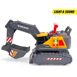 Екскаватор Dickie Toys Вольво. Будівельна сила зі звуковими та світловими ефектами 30 см (3725012) - мініатюра 3