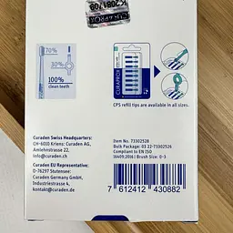 Набір міжзубних йоржиків Curaprox Prime Refill CPS 07 (без тримача), 8 шт - мініатюра 3