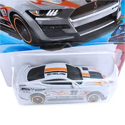Базова машинка Hot Wheels Nightspeed 2020 Ford Mustang Shelby GT500 срібляста (5785) JJH87-N521 - мініатюра 3