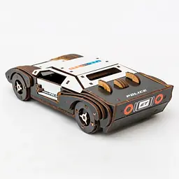 Дерев’яний 3D конструктор Fast car Gt Puz-26916, 164 деталі - мініатюра 3