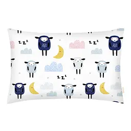 Дитяча постільна білизна в ліжечко SHEEPS CS6, блакитний (SheepBlueSkyeyGrey_LightBlue58_140) - мініатюра 3