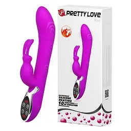 Вібратор-кролик Pretty Love Hot Bunny 24 см фіолетовий - мініатюра 11