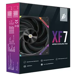 Кулер до корпусу 1stPlayer XF7 Black (XF7-BK-1IN1) - мініатюра 12