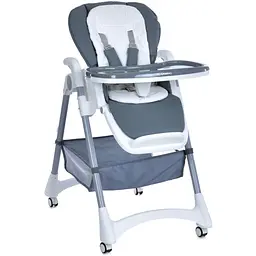 Дитячий стільчик для годування El Camino STEADY ME 1177 Storm Gray