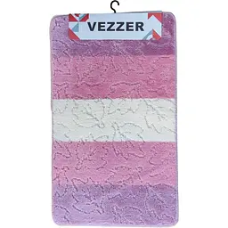 Набір килимків для ванної Vezzer Avangartline 60x100 та 60x50 см рожевий (VZA05244) - мініатюра 2