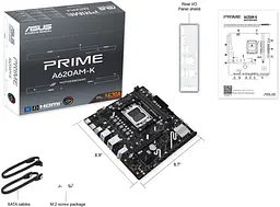 Материнська плата ASUS PRIME A620AM-K (PRIME A620AM-K) (Socket AM5, AMD A620A, Micro-ATX) - мініатюра 5