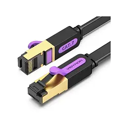 Патч-корд Vention 1 м, FTP Cat. 7 RJ-45 чорний (ICABF)