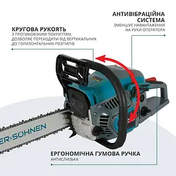 Бензинова пила Konner&Sohnen KS CS31G-18 - мініатюра 11