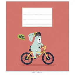 Зошит загальний Школярик Cute copybook у лінію 12 аркушів 30 шт. (012-3212L) - мініатюра 2