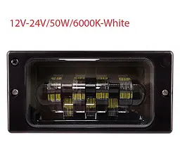 LED Протитуманні фари для Ваз 2110-14 12-24V 50W 7LED-6000K Біле Світло 2 шт. (LD-519 L3-W-LED) - мініатюра 4
