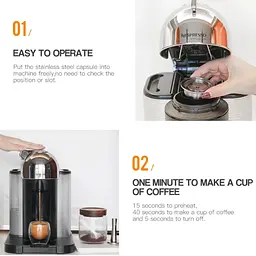 Капсула з нержавіючої сталі для кавоварки Nespresso VertuoLine GCA01, Vertuoline Plus, Delonghi, Icafilas - мініатюра 6