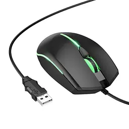 Комп'ютерна миша Hoco GM37 Wonderful GaXiaoming LuXiaominous Wired Mouse Black
