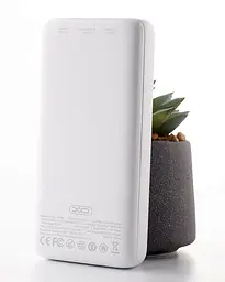 Зовнішній акумулятор XO PR183 20000 mAh універсальна батарея біла - мініатюра 3