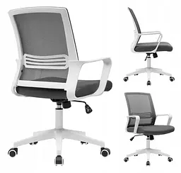 Офісне крісло Hanert Vision Grey/White - мініатюра 5