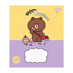 Зошит Yes Line Friends. Sweetieland 12 аркушів лінія (766949), в асортименті - мініатюра 4
