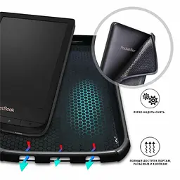 Чохол до електронної книги AirOn Premium PocketBook 606/628/633 black (4821784622173) - мініатюра 4