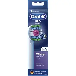 Насадки для електричної зубної щітки Oral-B Pro 3D White 4 шт. - мініатюра 3